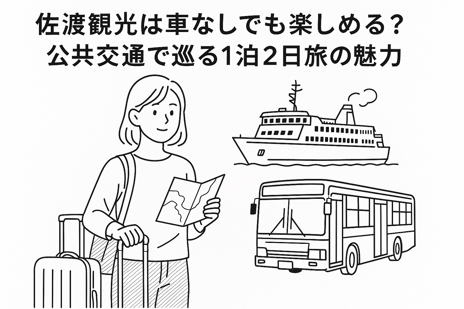 佐渡観光は車なしでも楽しめる？公共交通で巡る1泊2日旅の魅力