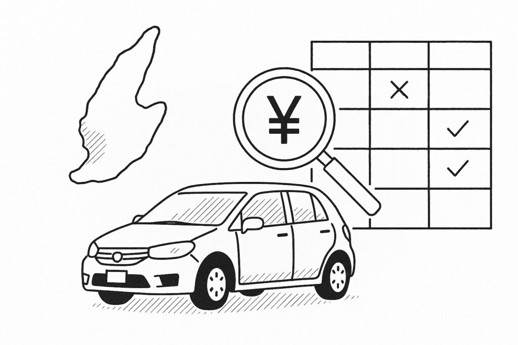 佐渡でレンタカーが安い店は？比較表で解説！