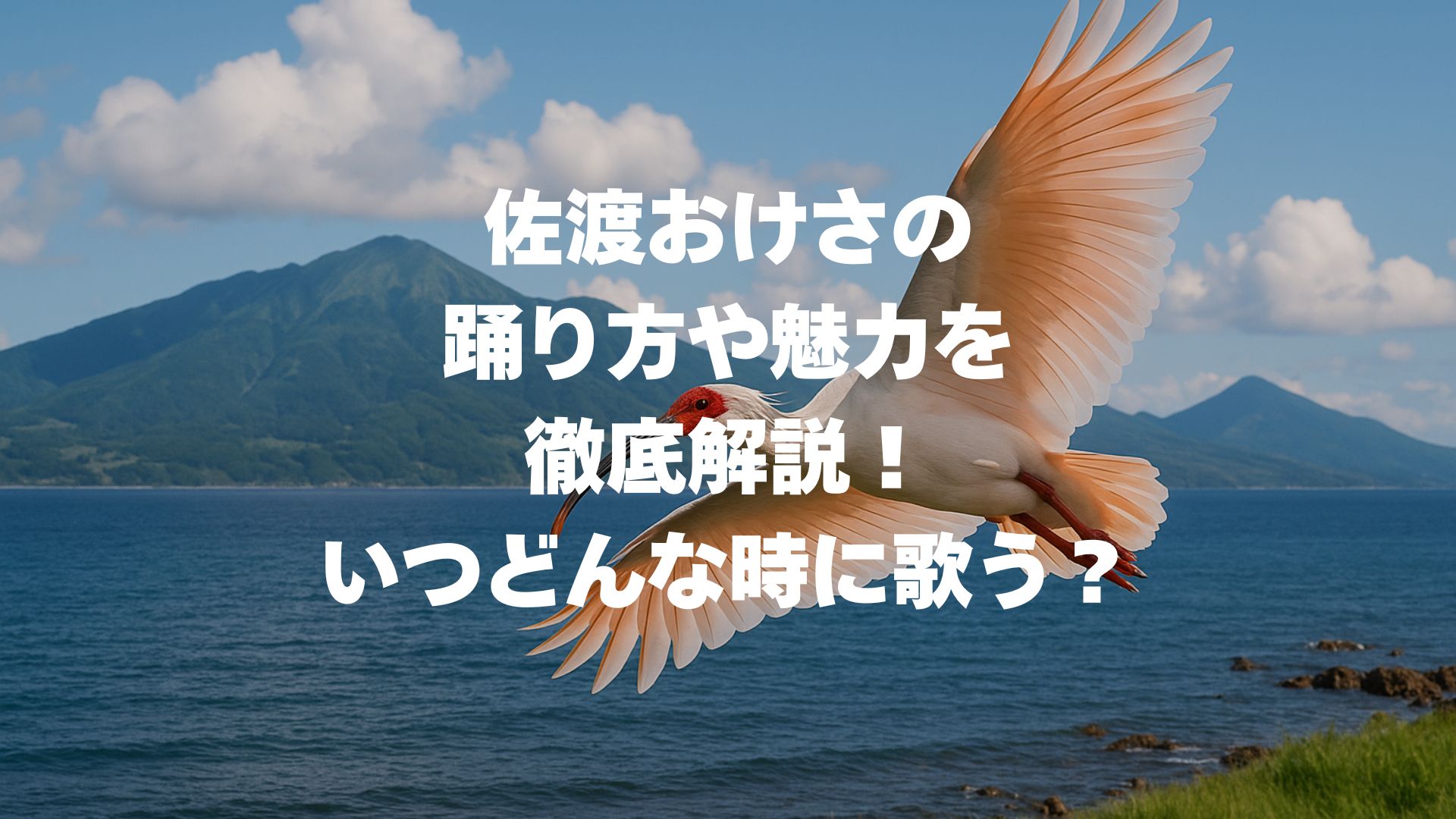 佐渡おけさの踊り方や魅力を徹底解説！いつどんな時に歌う？