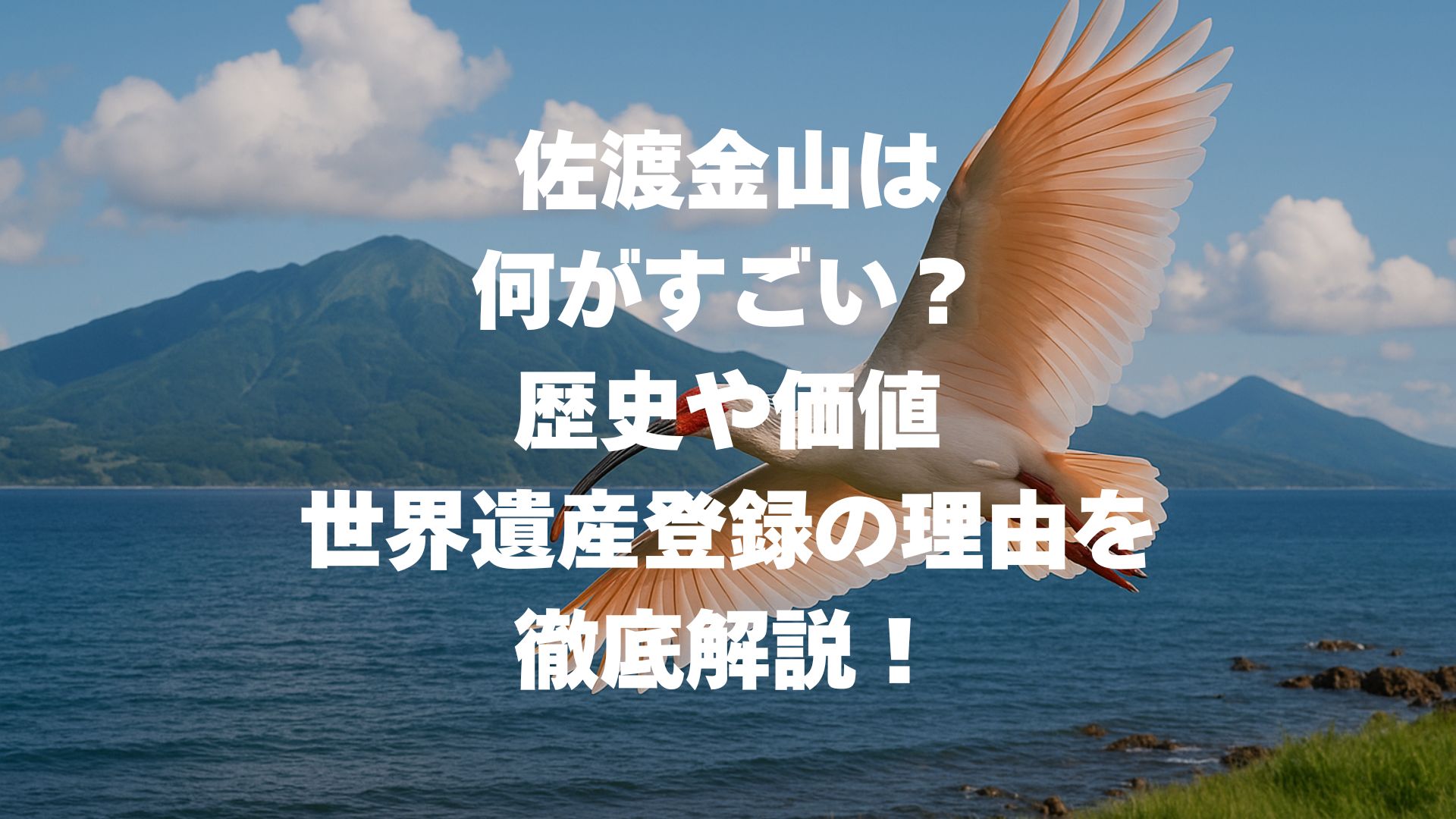 佐渡金山は何がすごい？歴史や価値、世界遺産登録の理由を徹底解説！