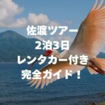 佐渡ツアー2泊3日レンタカー付き完全ガイド！モデルコースやプランを徹底解説！